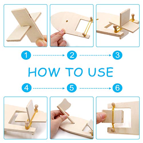 OLYCRAFT 4 Packs Drawing Wooden Sailboats & Airplanes DIY Wood Boat Wood Plane Models Unfinished Wood Models for Handmade DIY Crafts and Birthday OLYCRAFT