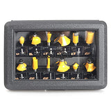 KOWOOD Router Bits Set of 12 Pieces 1/4 Inch Woodwork Tools for Beginners… KOWOOD
