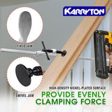 KARRYTON 4-Pack Heavy Duty 12"(300x120mm) F-Clamp w/ 4-3/4" Throat Depth, Bar Size 1"x15/32", 1400LB Clamping Force, Drop Forged Steel Bar Clamps for KARRYTON