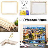Cyauatt 2 Pack 12"x16"Canvas Wood Stretcher Bars, DIY Wood Canvas Frames Kit, Wooden Art Frames, Wood Stretching Bars for Gallery Wrap Oil Painting Cyauatt