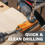 POWERTEC 71643 Twin Pocket Hole Jig for Woodworking w/Dust Collector Adapter POWERTEC