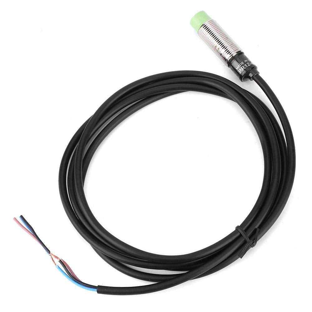 PR12-4DN Metal Inductive Proximity Sensor Switch 3-Wire NO NPN Wire Length 1.8m - WoodArtSupply