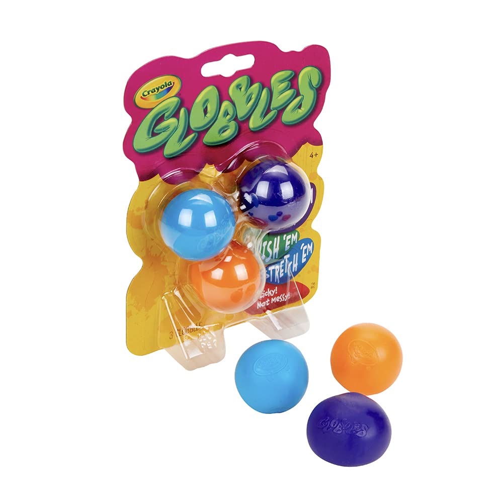 Crayola 74-7291 Globbles 3 in a Package, Assorted Colors Crayola