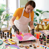 ARTEZA Canvases for Painting, Multipack of 28, 6 x 6, 8 x 8, 10 x 10, 12 x 12 Inches, Square Canvas Boards, 100% Cotton, 8 oz Gesso-Primed, Art ARTEZA