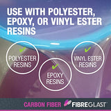 Fibre Glast Ultra Lightweight Carbon Graphite Veil Cloth – Sheer Sandable Surface Fabric Coat for Air, Car, Auto, Boat & Marine Repairs –Epoxy-Resin Fibre Glast