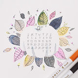 Primrosia 100 Dual Tip Markers + Summer Dot Grid Journal Primrosia