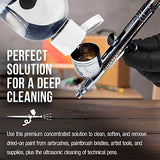 U.S. Art Supply Airbrush Cleaner, 4-Ounce Bottle - Fast Acting Cleaning Solution, Quickly Remove Water-Based Acrylic Paint, Watercolor, Makeup, Inks US Art Supply