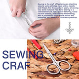 JUNING Sewing Kit with Case Portable Sewing Supplies for Home Traveler, Adults, Beginner, Emergency, Kids Contains Thread, Scissors, Needles, Measure JUNING