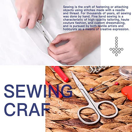 JUNING Sewing Kit with Case Portable Sewing Supplies for Home Traveler, Adults, Beginner, Emergency, Kids Contains Thread, Scissors, Needles, Measure JUNING