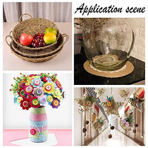 CHGCRAFT 2mm 164ft(50m) Floral Iron Bind Stem Wire Paper Wrapped Rattan Rope Rustic Paper Twine for Flower Bouquets Wedding Gift Wrap Weaving Basket CHGCRAFT