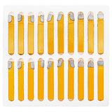 PNBO 20 pc 3/8"Carbide Tip Tipped Cutter Tool Bit Cutting Set For Metal Lathe Tooling. PNBO