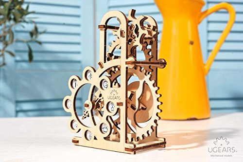UGEARS Dynamometer - Mechanical Model Construction Kit 3D Wooden Puzzle for Self-Assembly Without Glue - Brainteaser for Kids, Teens and Adults UGEARS