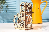 UGEARS Dynamometer - Mechanical Model Construction Kit 3D Wooden Puzzle for Self-Assembly Without Glue - Brainteaser for Kids, Teens and Adults UGEARS