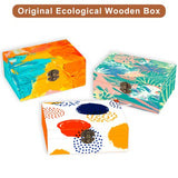 KYLER Unfinished Wooden Box with Hinged Lid, 4 Pcs- 6"x3.8"x2" Wood Boxes Bulk for Craft, Make Your Own Gift, Jewelry Pin Box KYLER