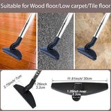 Replacement Vacuum Floor Brush Head with 32MM Connection & 1-3/8-Inch to 1-1/4-Inch Adapter | Works on Low Carpet & All Floors | Horse Hair Hardwood GHAMADE