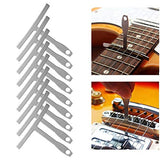 TIMESETL 17 Pcs Guitar Luthier Tools Including 4 Guitar Notched Radius Gauges, 9 Understring Radius Gauge Luthier Tools, 32 Blades Feeler Gauge, TIMESETL