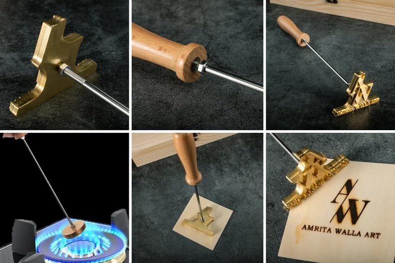 Customisable Wood Branding Iron - Electric Stamp for Unique Artistic Creations - WoodArtSupply