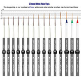 Afantti 15 Pcs Paintbrushes, Detail Fine Paint Brushes Micro Mini Tiny Artist Paintbrush Set | Ultra Fine Point Tip | for Miniature Acrylic Script Afantti