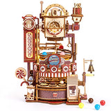 ROKR 3D Puzzles for Adults-Wooden Marble Run Chocolate Factory, Brain Teaser Model Building Kits for Adults to Build, Desk Decor for Boys Ages 14+ ROKR