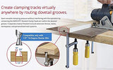 MICROJIG GRR-RIPPER DVC-538K2,DS-333 Dado Stop With Dovetail Clamps Deluxe Pack - Table Saw Assistant For Lap Joints, Inlays, Dados MICRO JIG