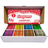 Cra-Z-Art Crayon Bulk Class Pack 800ct 8 Assorted Colors Cra-Z-Art