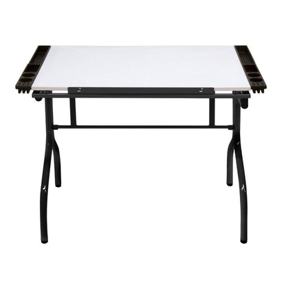 Studio Designs Folding Modern Top Adjustable Drafting Table Craft Table Drawing Desk Hobby Table Writing Desk Studio Desk, 35.25" W x 23.75" D, Black - WoodArtSupply