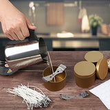 BBAXI Candle Making Kit with Electronic Hot Plate,Candle Wax Melter for Melting Wax,Including cadle Pot, Wax Melter hot Plate,2lb Soy Wax,Stain BBAXI