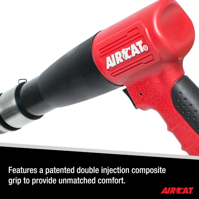 AIRCAT Pneumatic Tools 5200-A-T: 0.401-Inch Shank Composite Long Stroke Air Hammer 2,100 BPM - WoodArtSupply