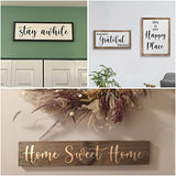 Letter Stencils for Painting on Wood - 46 Pack Large Alphabet Stencil Templates with Numbers and Signs, Reusable Letters and Numbers Stencils in 4 REOLAN