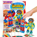 Made By Me Make Your Own Superhero Action Figurines, Make Your Own Action Figure, Includes Superhero Stickers, Moving Superhero Figurines, Customize Made By Me