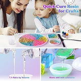 LET'S RESIN Fast Cure Epoxy Resin,Demold in 4 Hours,72OZ Upgrade Quick Drying & Cystal Clear Resin,Bubble Free Epoxy Resin for Craft,Art, Resin LET'S RESIN
