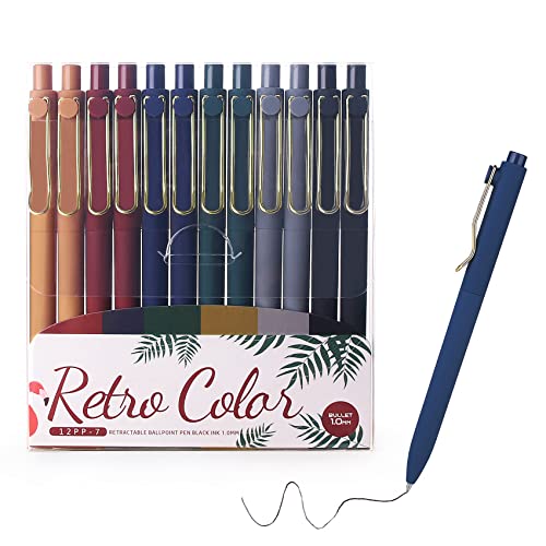 WY WENYUAN Writing Pens, Fine Point Smooth, Personalized Ballpoint Pens Bulk, Flair Teacher Pens, Black Ink 1.0 mm Journaling Pen, Aesthetic Gift WY WENYUAN