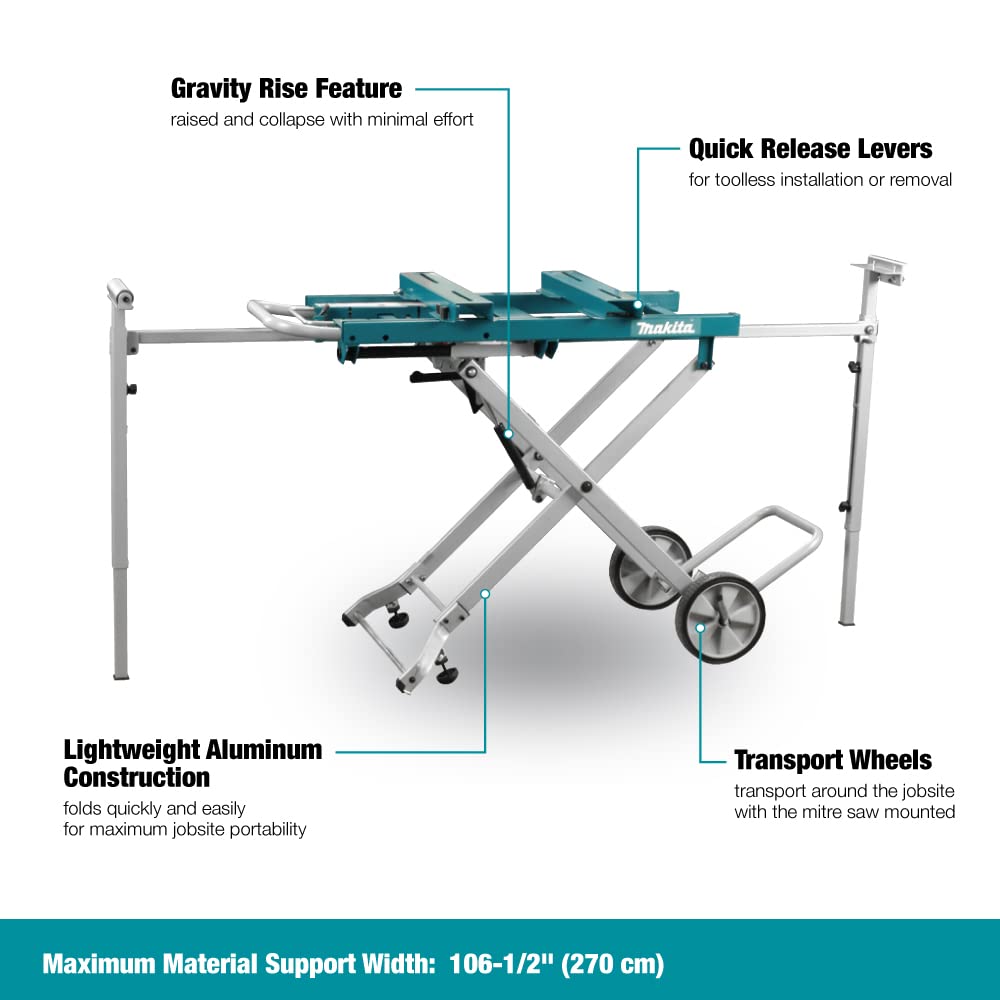 Makita WST05 Portable Rise Miter Saw Stand - WoodArtSupply