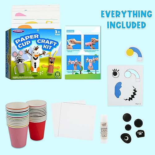 AluAbi Crafts for Kids Ages 4-8, 16 Pack Make Your Own DIY Animal Paper  Cups, Fun Art Supplies for Boy Girl Age 3 4 5 6 7 8, Art Projects Crafts  Kit