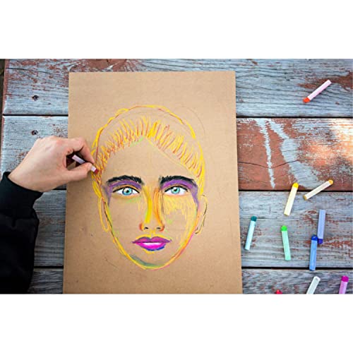 Kraft Paper Sheets - 15 x 15 in. - 240 Sheets of Brown Wrapping Paper – Heavy Duty Craft Paper for Shipping - Light Brown Construction Paper - 80 GSM Crown Display