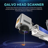 Cloudray 30W M7 Fiber Laser Engraver,LightBurn Compatible MOPA Laser Marking Machine with Red Dot Pointer, 6.9x6.9 Solid State Laser Marking Etching Cloudray