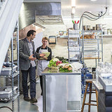 Storage Shelves Metal Shelf Wire Shelving Unit with Wheels 6 Tier NSF Certification Height Adjustable Garage Shelving Utility Steel Heavy Duty Dkeli