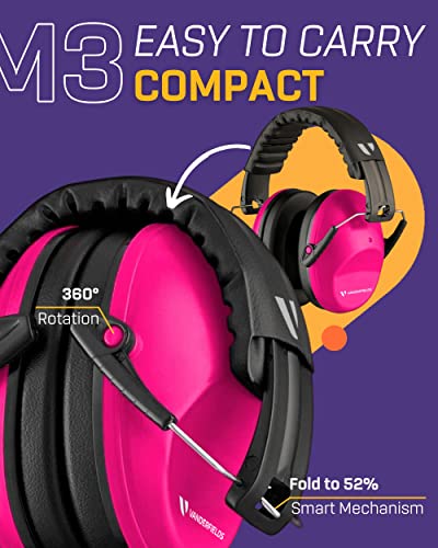 Vanderfields Hearing Protection Headphones 20dB Noise Reduction, Noise Cancelling Ear Muffs for Adults-Passive Ear Protection for Shooting Range, - WoodArtSupply