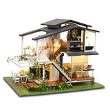 GuDoQi DIY Miniature Dollhouse Kit, Tiny House kit with Music, Miniature House Kit 1:24 Scale Monet Garden, Great Handmade Crafts Gift for Birthday GuDoQi