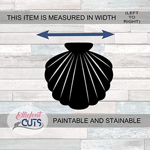 Shell Wooden Cutouts for crafts, Laser Cut Wood Shapes 5mm thick Baltic Birch Wood, Multiple Sizes Available Elliefont Styles