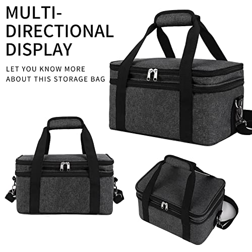 ALTLLEN Acrylic Paint Storage Case, Black, Unisex, Plastic and Leather, Ideal for Artists on-the-go ALTLLEN