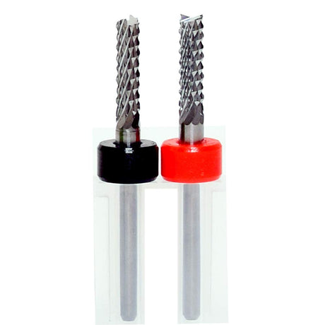End Mill Sets, Tungsten Steel CNC Router Burrs End Milling Engraving Bits Drilling Hole Tool for PCB Circuit Board, Plastic, Fiber, Wood, Copper Knugoua