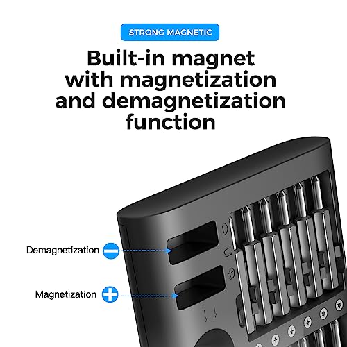 RARTOP Screwdriver - 51 in 1 Screwdriver Set with 48Pcs Mini Screwdriver Bits, Magnetic Screwdriver Phillips, Slotted, Square, Torx, Hex, Screwdriver - WoodArtSupply
