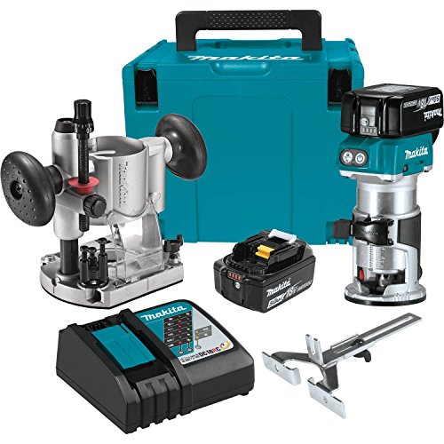 Makita XTR01T7 18V LXT Lithium-Ion Brushless Cordless Compact Router Kit - WoodArtSupply