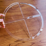 Round 4 Pocket Valet Tray Router Templates, Clear Acrylic Template, Woodworking Router Template Phocaea