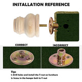 Michanco 3 Inch Unfinished Bun Feet Set of 4 Wood Furniture Legs Replacement Wooden Legs for Sofa Couch Cabinet Ottoman Michanco