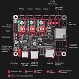 3D Printer Control Board MKS DLC32 V2.1 32 Bit Control Board with WiFi 2.4 Inch TS24 R V2.1 Touch Screen Laser Engraving Machine Main Board Hyuduo