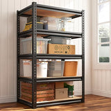 Heavy Duty 72" REIBII Garage Shelving Unit - 2000LBS Adjustable 5 Tier Storage Solution REIBII