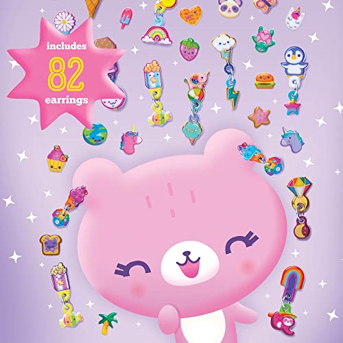 Craft-tastic Puffy - Stick-on Earrings Craft and Jewelry Kit - Easy-to-Make Earring Jewelry - for Ages 4+ with Help Craft-tastic