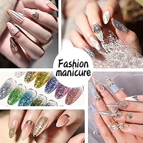 36 Colors Glitter Set, Fine Glitter for Resin, Arts and Craft Supplies Glitter, Cosmetic Glitter for Body Nail Face Hair Eyeshadow Lip Gloss Makeup, LICOOL GLITTER